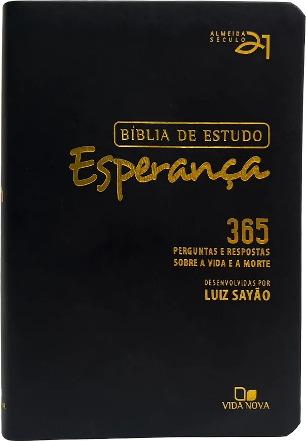 Bíblia de Estudo Esperança – Preta
