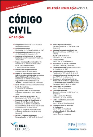 Código Civil Angolano 6ªedição – Colecção Legislação Angola
