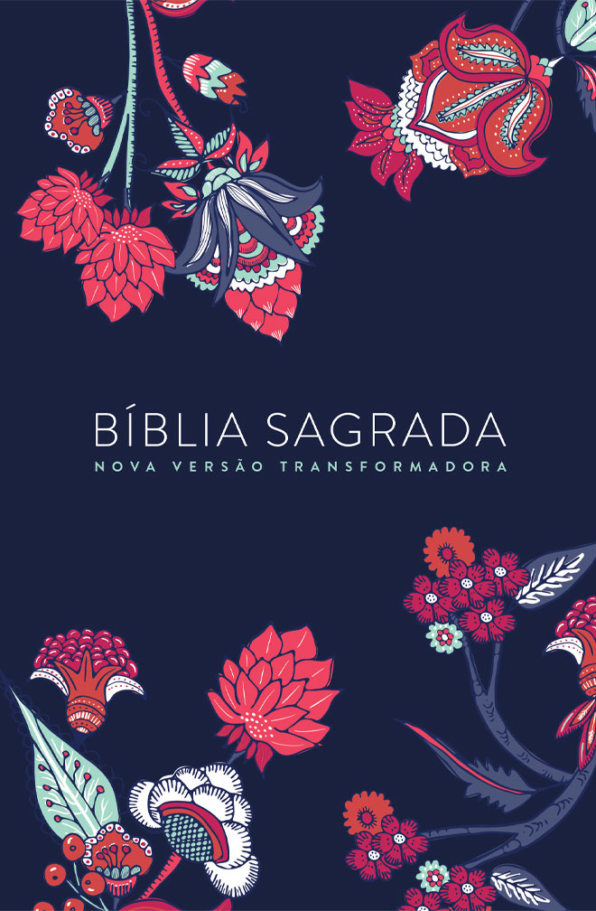 Biblia-NVT-LN-Indian-Flowers-Azul-Marinho