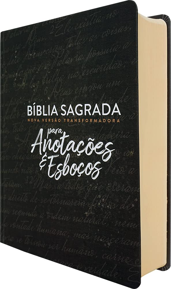 Bíblia NVT para anotações e esboços (Preta)