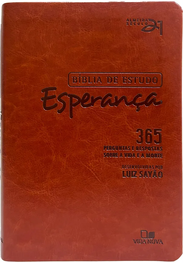 Bíblia de Estudo Esperança – Castanha
