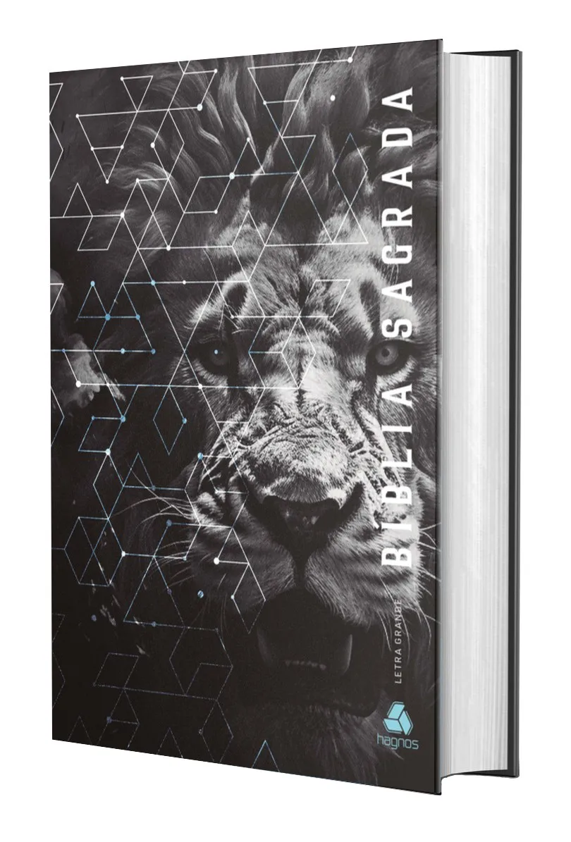 BBíblia Sagrada NVI – Leão grafite (Letra Grande)