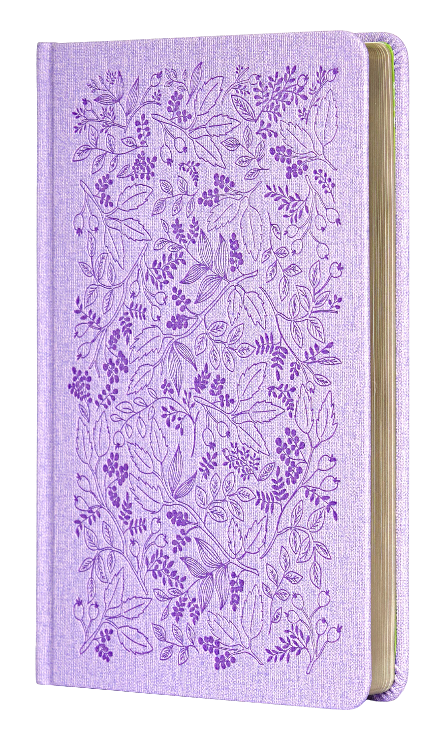 Bíblia Sagrada Slim ACF – (Luxo, Couro-Soft sobre capa dura, lavanda, jardim)